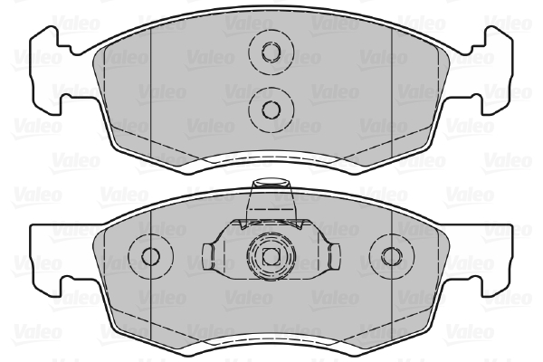 Image de Kit de plaquettes de frein, frein à disque - VALEO - 601017