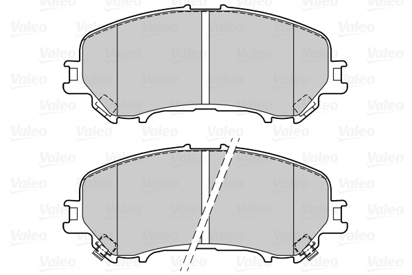 Image de Kit de plaquettes de frein, frein à disque - VALEO - 601415