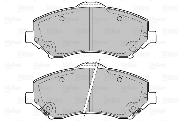Image de Kit de plaquettes de frein, frein à disque - VALEO - 598924