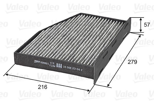 Image de Filtre, air de l'habitacle - VALEO - 698801