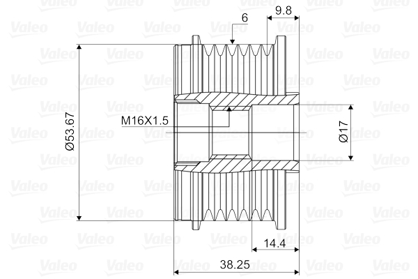 Picture of VALEO - 588028 - Alternator Freewheel Clutch (Alternator)