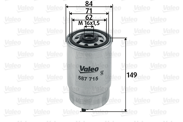 VALEO - 587715 - Filter za gorivo (Sistem za dovod goriva)