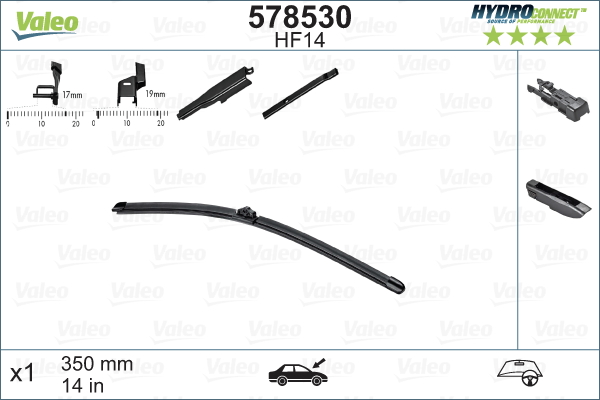 Picture of VALEO - 578530 - Wiper Blade (Window Cleaning)