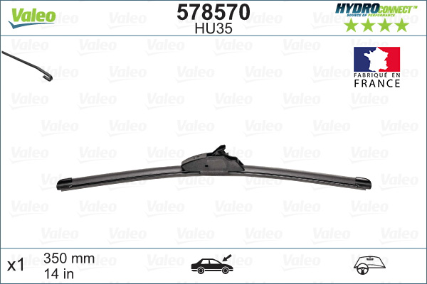 Image de Balai d'essuie-glace - VALEO - 578570