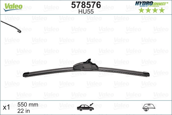 Image de Balai d'essuie-glace - VALEO - 578576