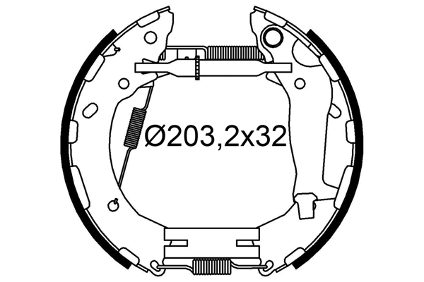 Picture of Brake Shoe Set - VALEO - 554945