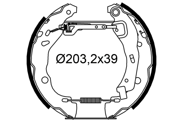 Picture of Brake Shoe Set - VALEO - 554950