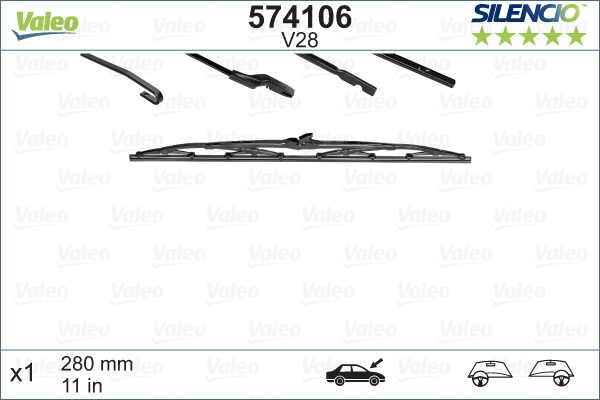 Picture of VALEO - 574106 - Wiper Blade (Window Cleaning)