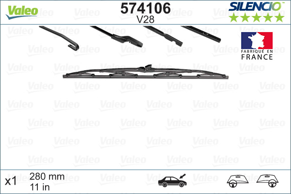 Picture of VALEO - 574106 - Wiper Blade (Window Cleaning)