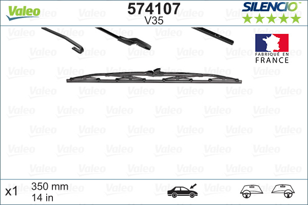 Picture of VALEO - 574107 - Wiper Blade (Window Cleaning)