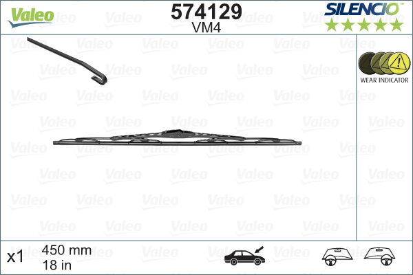 Picture of VALEO - 574129 - Wiper Blade (Window Cleaning)