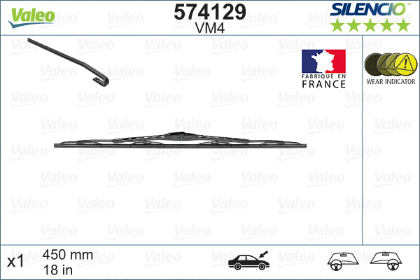 Picture of VALEO - 574129 - Wiper Blade (Window Cleaning)