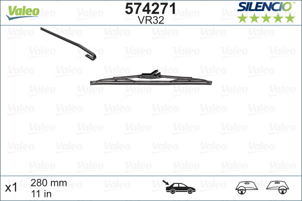 Picture of VALEO - 574271 - Wiper Blade (Window Cleaning)