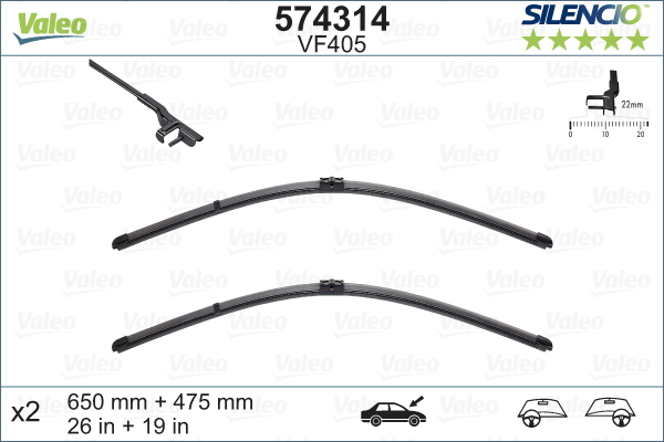 Picture of VALEO - 574314 - Wiper Blade (Window Cleaning)