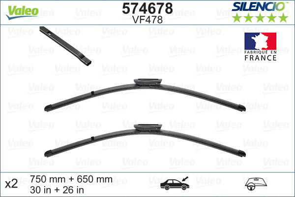 Image de Balai d'essuie-glace - VALEO - 574678