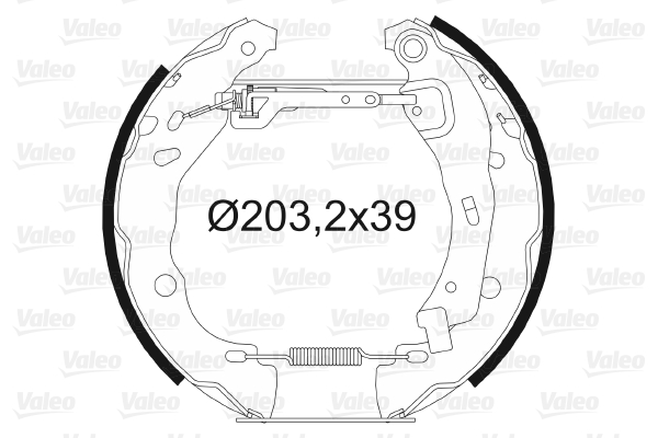 Picture of Brake Shoe Set - VALEO - 554726