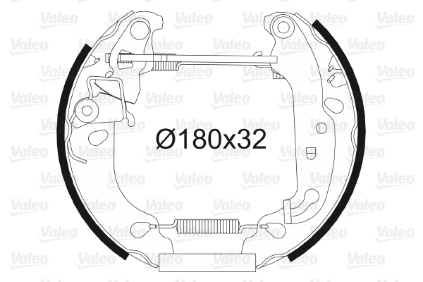 Picture of Brake Shoe Set - VALEO - 554826