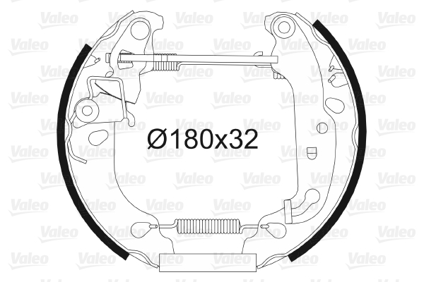 Picture of Brake Shoe Set - VALEO - 554843