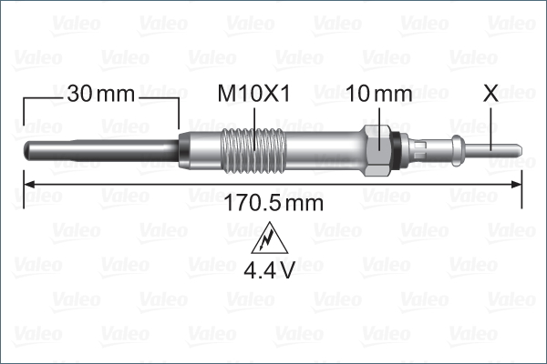 Picture of VALEO - 345247 - Glow Plug (Glow Ignition System)