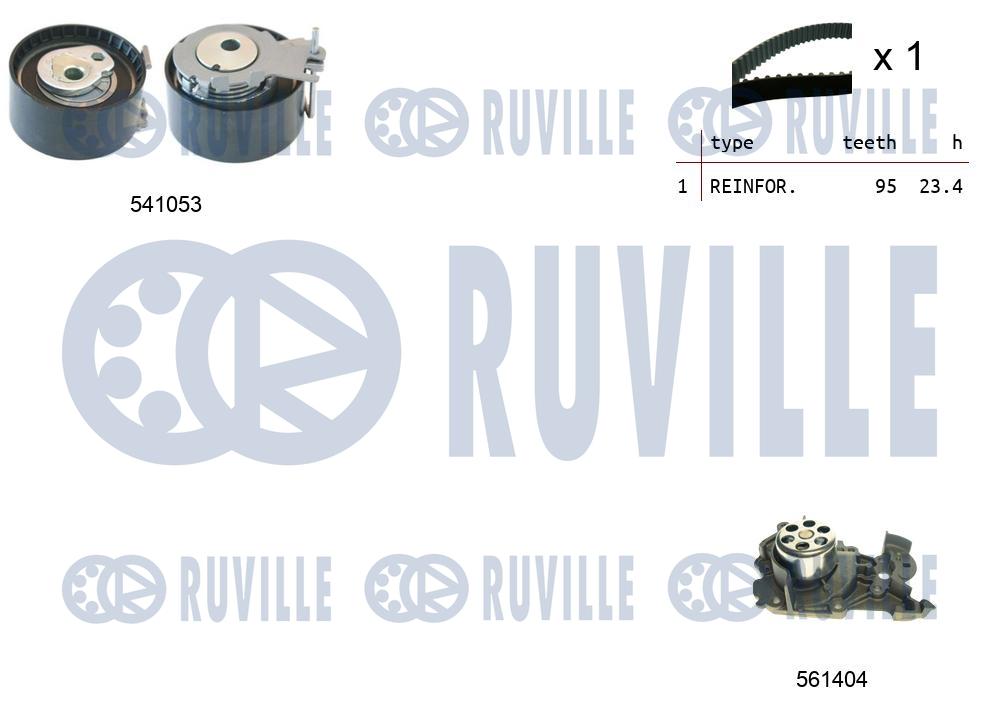 Picture of Water Pump & Timing Belt Kit - RUVILLE - 5501191