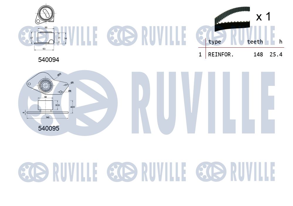Picture of Timing Belt Kit - RUVILLE - 550247