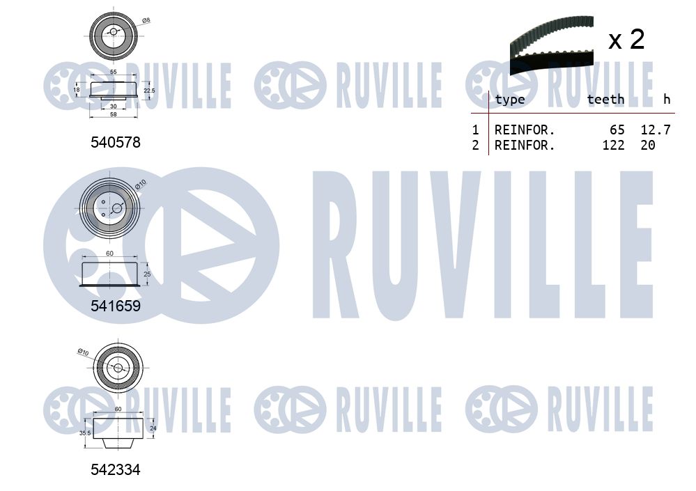 Picture of Timing Belt Kit - RUVILLE - 550425