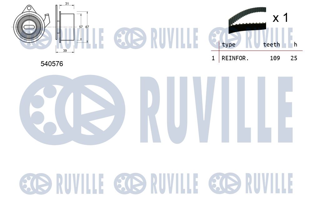 Picture of Timing Belt Kit - RUVILLE - 550457