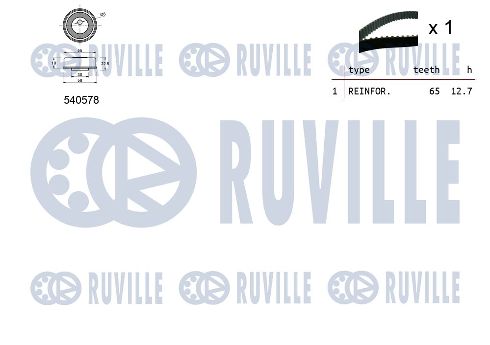 Picture of Timing Belt Kit - RUVILLE - 550471