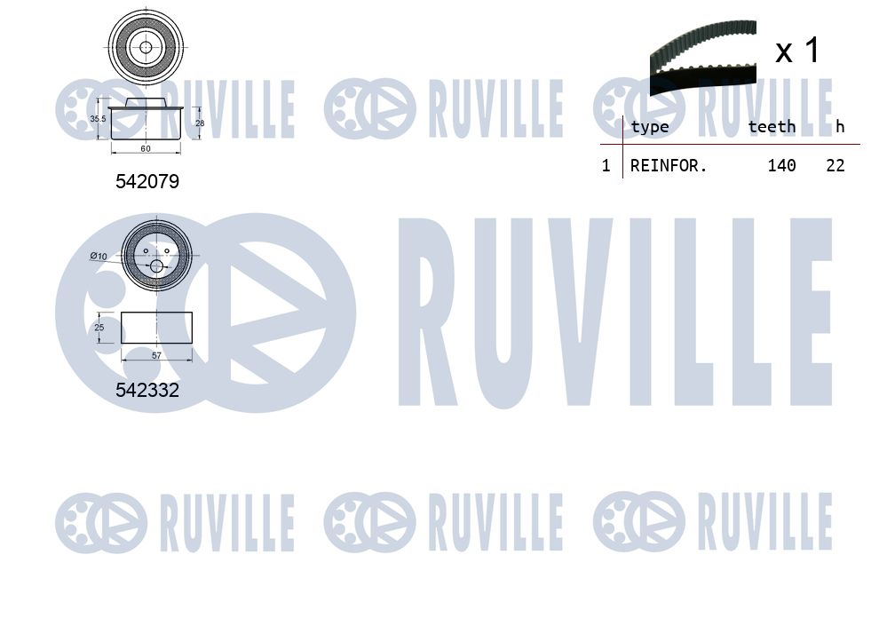 Picture of Timing Belt Kit - RUVILLE - 550487