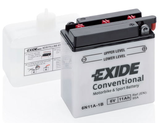 Picture of Starter Battery - EXIDE - 6N11A-1B