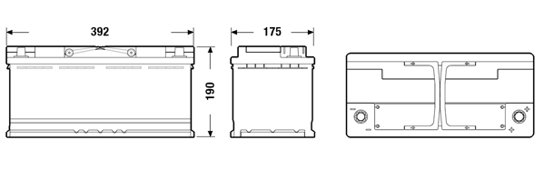 Picture of EXIDE AGM BATTERY 105AH 950CCA