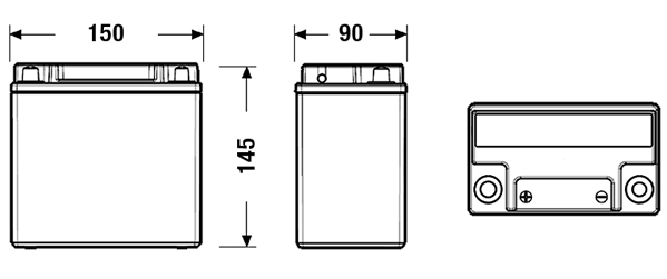 Picture of Exide Start Stop Auxiliary Battery