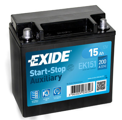 Picture of Exide Start Stop Auxiliary Battery