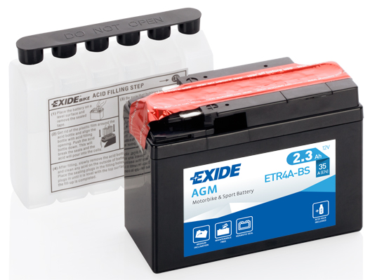 EXIDE - ETR4A-BS - Starter Battery (Starter System). Irish Auto Parts ...