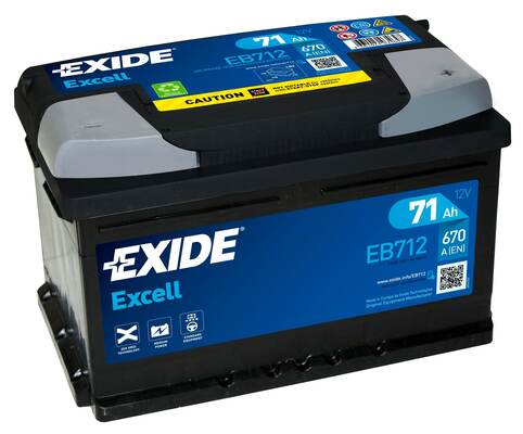 Picture of Starter Battery - EXIDE - EB712