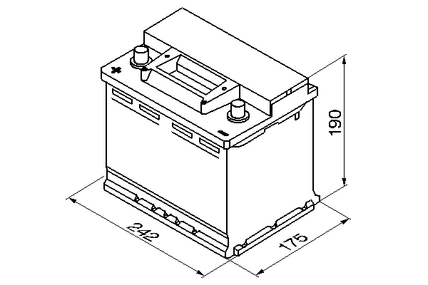 Picture of BOSCH - 0 092 S30 060 - Starter Battery (Starter System)