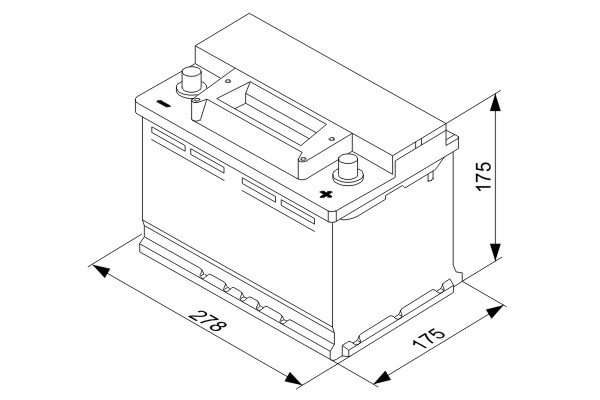 Picture of BOSCH - 0 092 S30 070 - Starter Battery (Starter System)