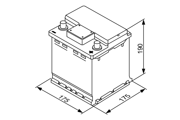 Picture of BOSCH - 0 092 S40 001 - Starter Battery (Starter System)