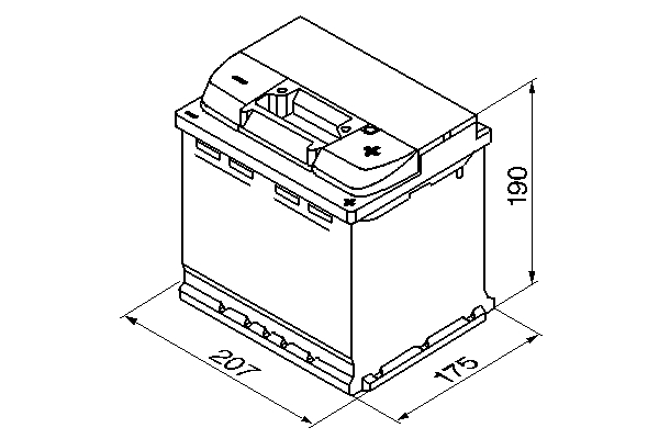 Picture of BOSCH - 0 092 S40 020 - Starter Battery (Starter System)