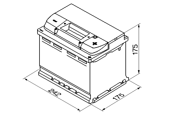 Picture of BOSCH - 0 092 S40 040 - Starter Battery (Starter System)