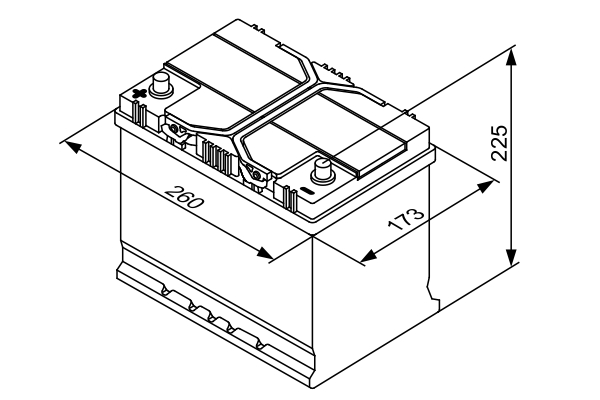 Picture of BOSCH - 0 092 S40 270 - Starter Battery (Starter System)