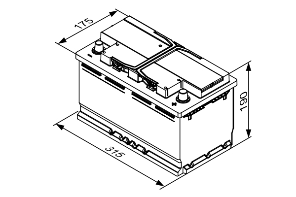 Picture of BOSCH - 0 092 S4E 111 - Starter Battery (Starter System)