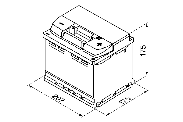 Picture of Starter Battery - BOSCH - 0 092 S50 010