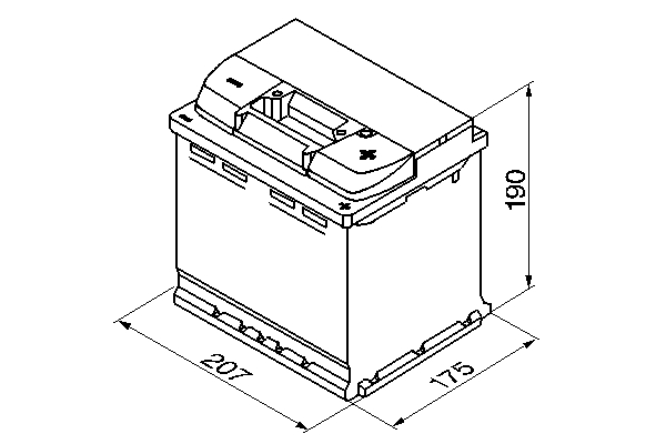 Picture of BOSCH - 0 092 S50 020 - Starter Battery (Starter System)