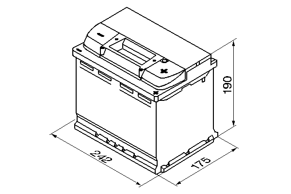 Picture of BOSCH - 0 092 S50 050 - Starter Battery (Starter System)