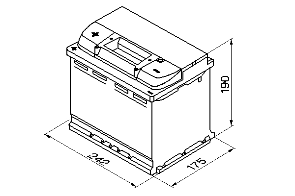 Picture of BOSCH - 0 092 S50 060 - Starter Battery (Starter System)