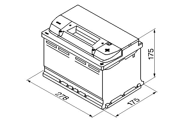 Picture of Starter Battery - BOSCH - 0 092 S50 070