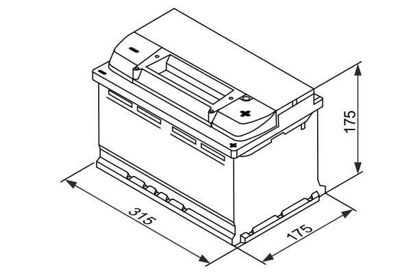 Picture of BOSCH - 0 092 S4E 100 - Starter Battery (Starter System)