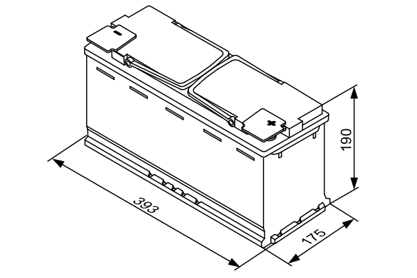 Picture of BOSCH - 0 092 S5A 150 - Starter Battery (Starter System)