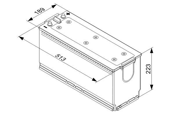 Picture of BOSCH - 0 092 T40 760 - Starter Battery (Starter System)